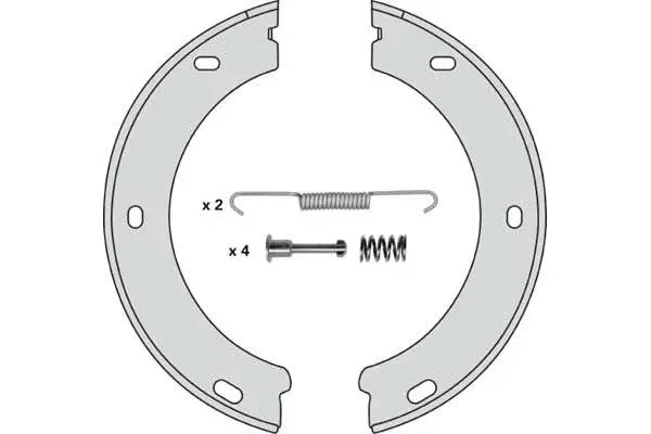 Brake Shoe Set, parking brake (M705R)