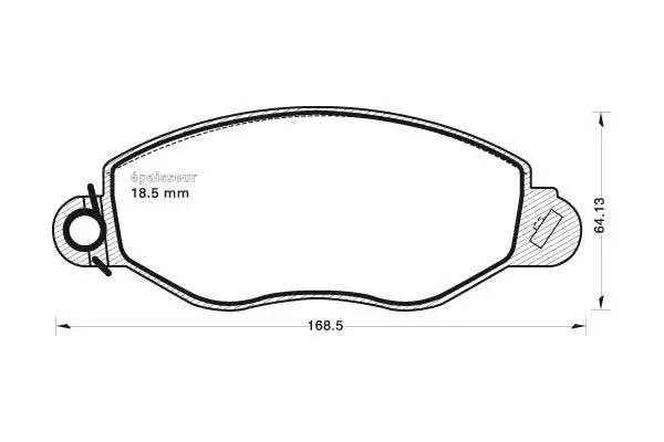 Brake Pad Set, disc brake (646)