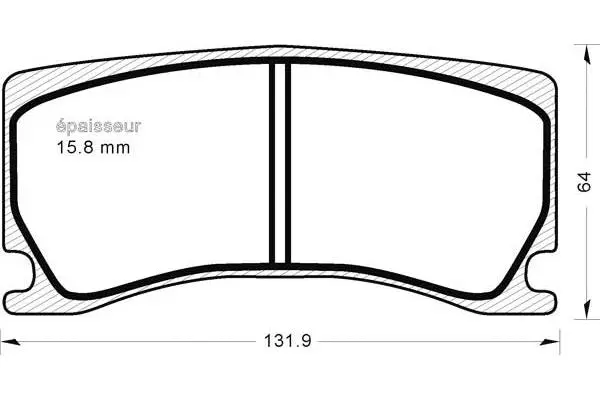 Brake Pad Set, disc brake (1221)