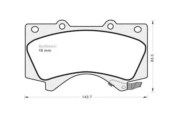 Brake Pad Set, disc brake (962)