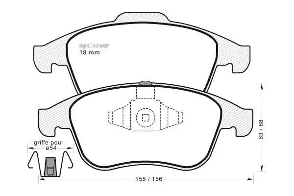 Brake Pad Set, disc brake (941)