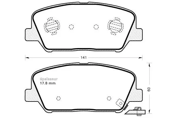 Brake Pad Set, disc brake (1137)