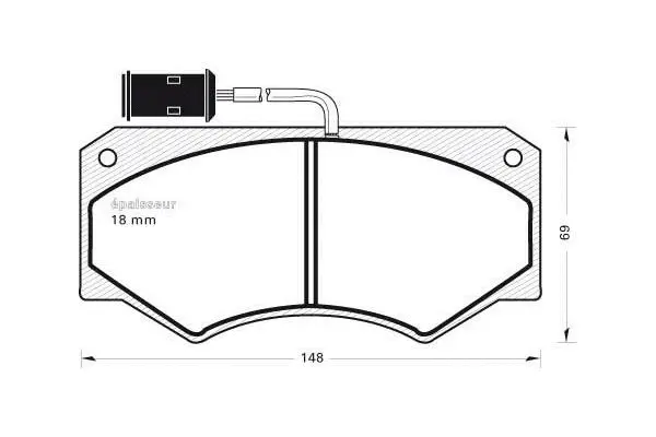 Brake Pad Set, disc brake (270)