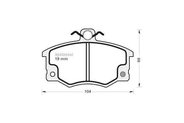 Brake Pad Set, disc brake (129)