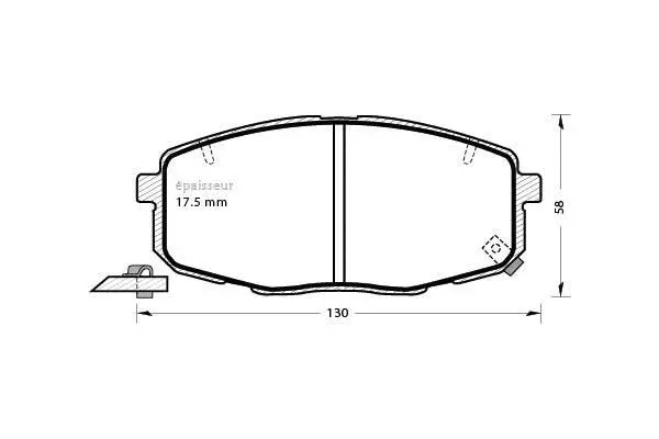 Brake Pad Set, disc brake (1293)