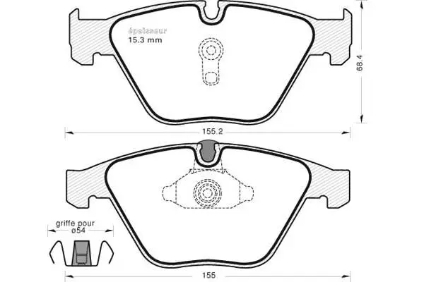 Brake Pad Set, disc brake (983)