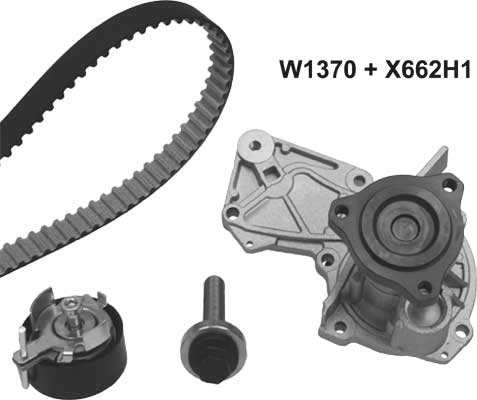 Water Pump & Timing Belt Kit (1370K1)