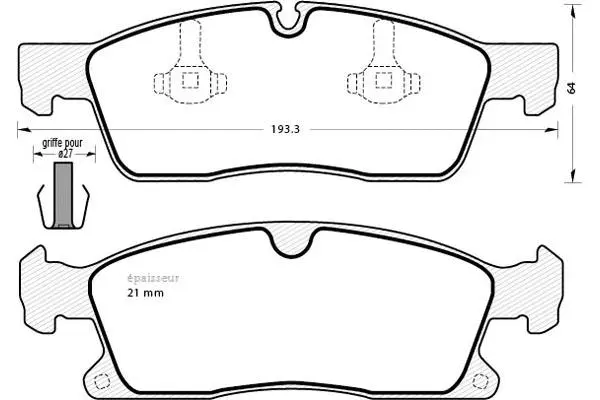 Brake Pad Set, disc brake (1346)
