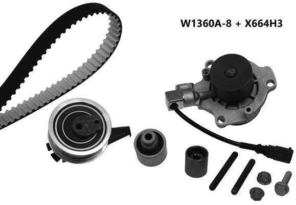 Water Pump & Timing Belt Kit (1360K4)