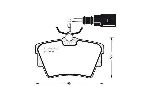 Brake Pad Set, disc brake (522)