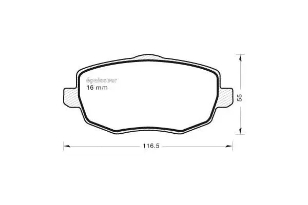 Brake Pad Set, disc brake (736)