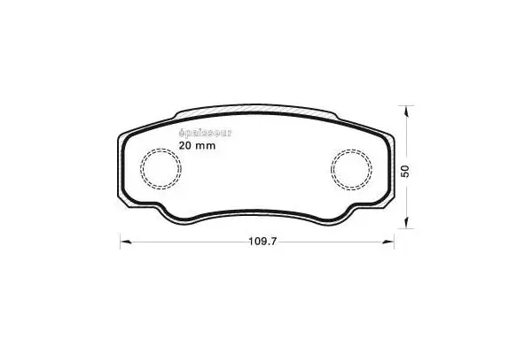 Brake Pad Set, disc brake (697)