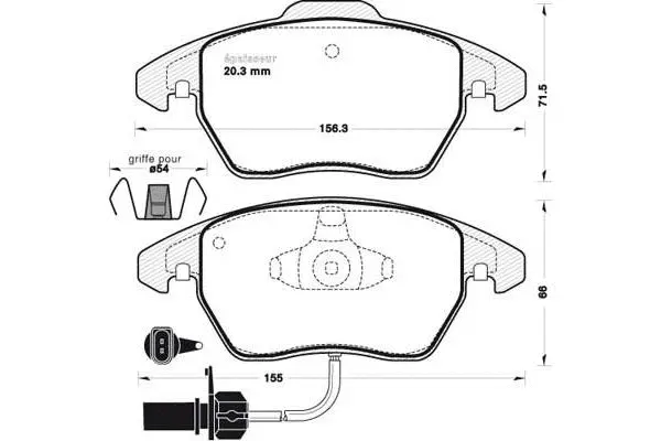 Brake Pad Set, disc brake (931)