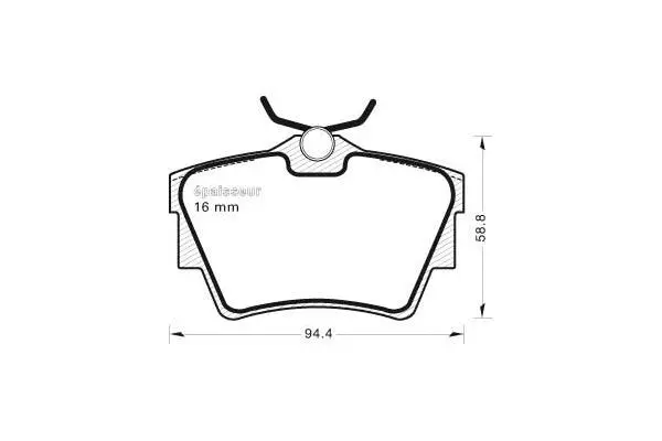 Brake Pad Set, disc brake (603)