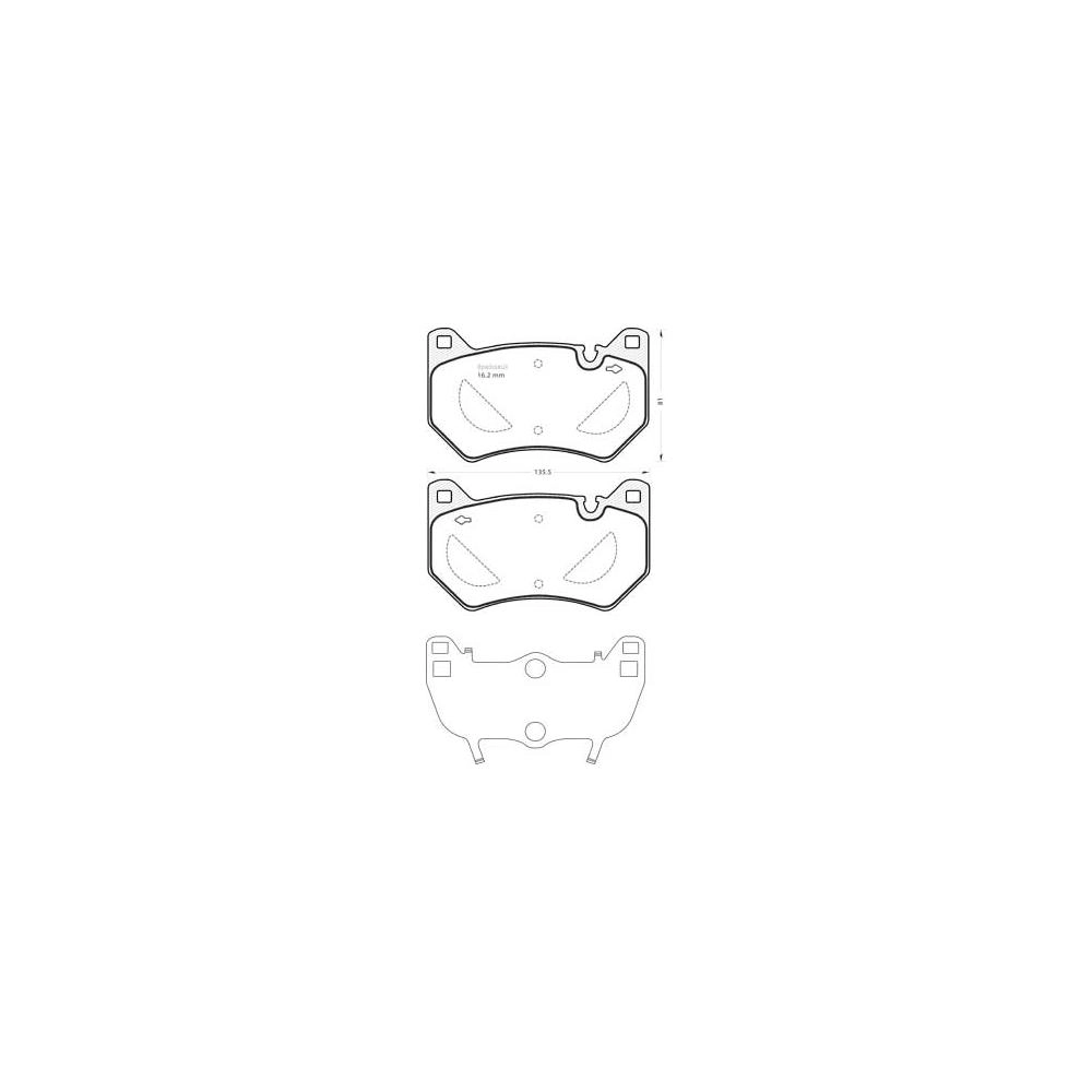 Brake Pad Set, disc brake (1396)