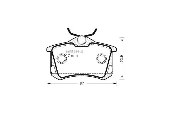 Brake Pad Set, disc brake (575)