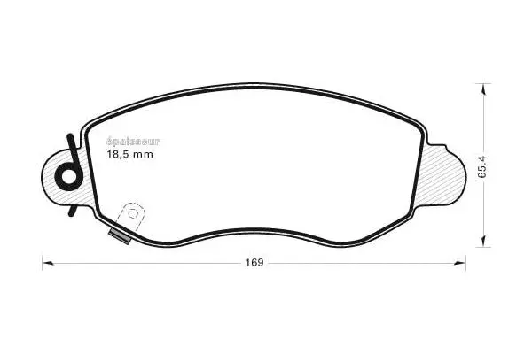 Brake Pad Set, disc brake (523)