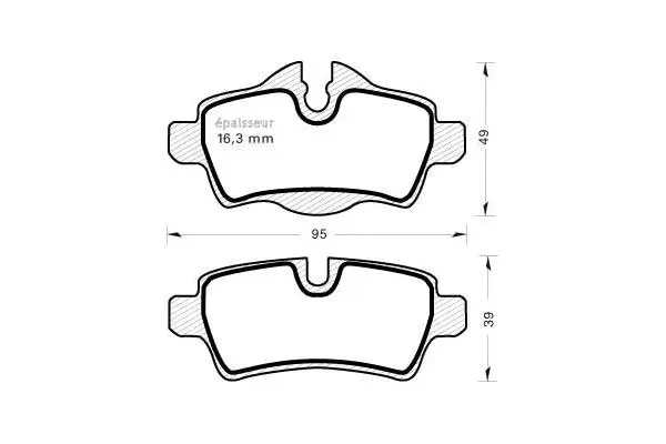 Brake Pad Set, disc brake (928)