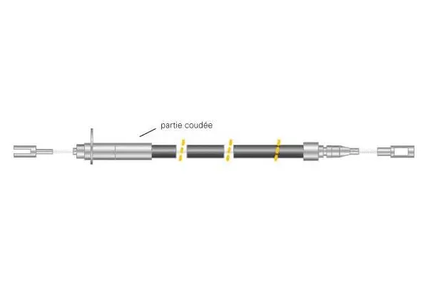 Cable Pull, parking brake (CF5108)