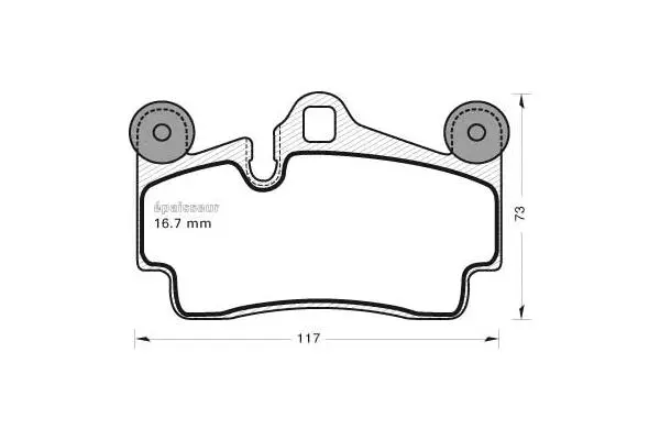 Brake Pad Set, disc brake (781)