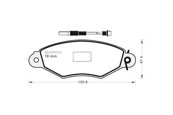 Brake Pad Set, disc brake (500)