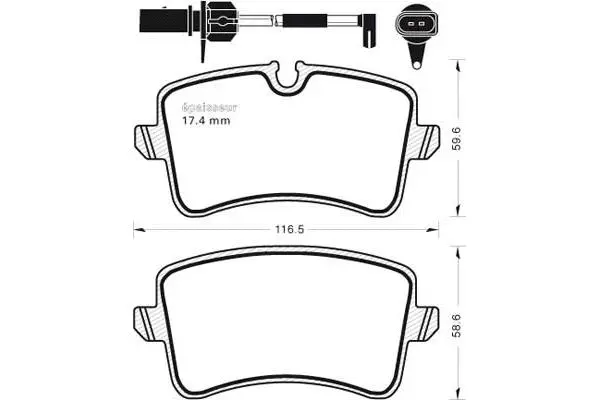 Brake Pad Set, disc brake (1061)