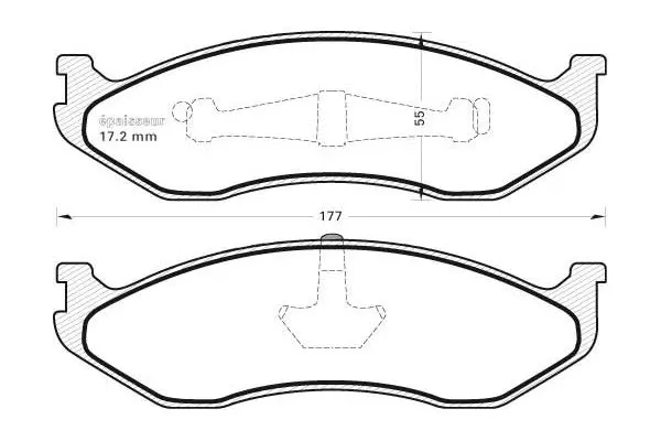 Brake Pad Set, disc brake (346)
