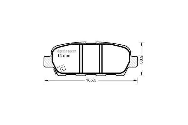 Brake Pad Set, disc brake (954)