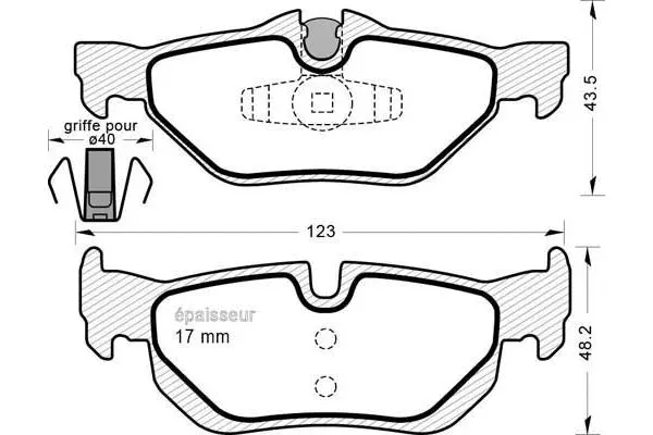 Brake Pad Set, disc brake (796)