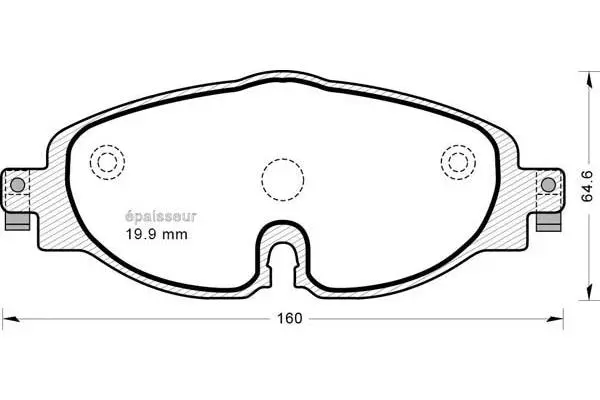 Brake Pad Set, disc brake (1203)
