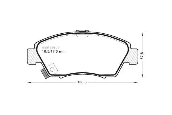 Brake Pad Set, disc brake (343)