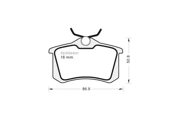 Brake Pad Set, disc brake (1007)