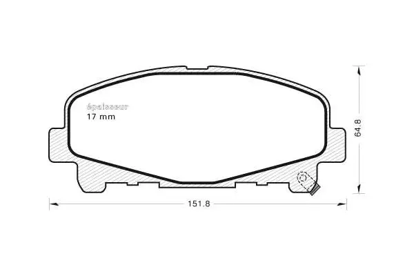 Brake Pad Set, disc brake (976)