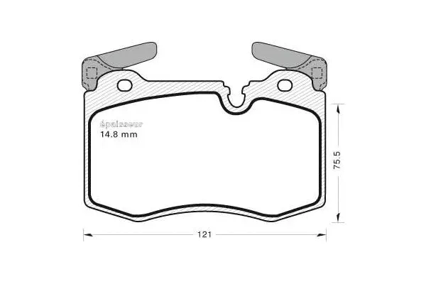 Brake Pad Set, disc brake (1004)