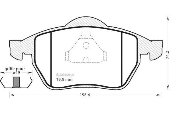 Brake Pad Set, disc brake (352)