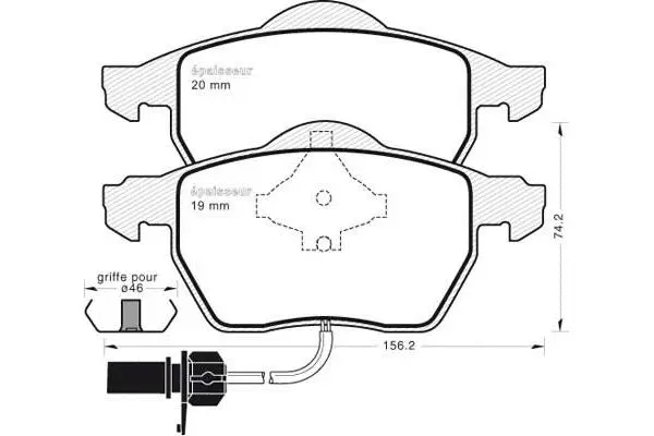 Brake Pad Set, disc brake (591)