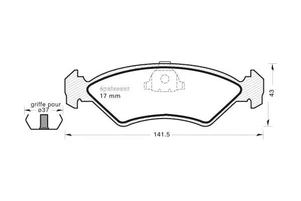 Brake Pad Set, disc brake (274)