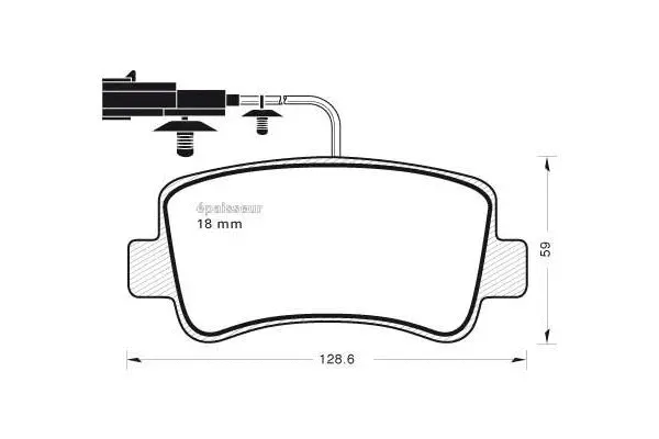 Brake Pad Set, disc brake (1106)
