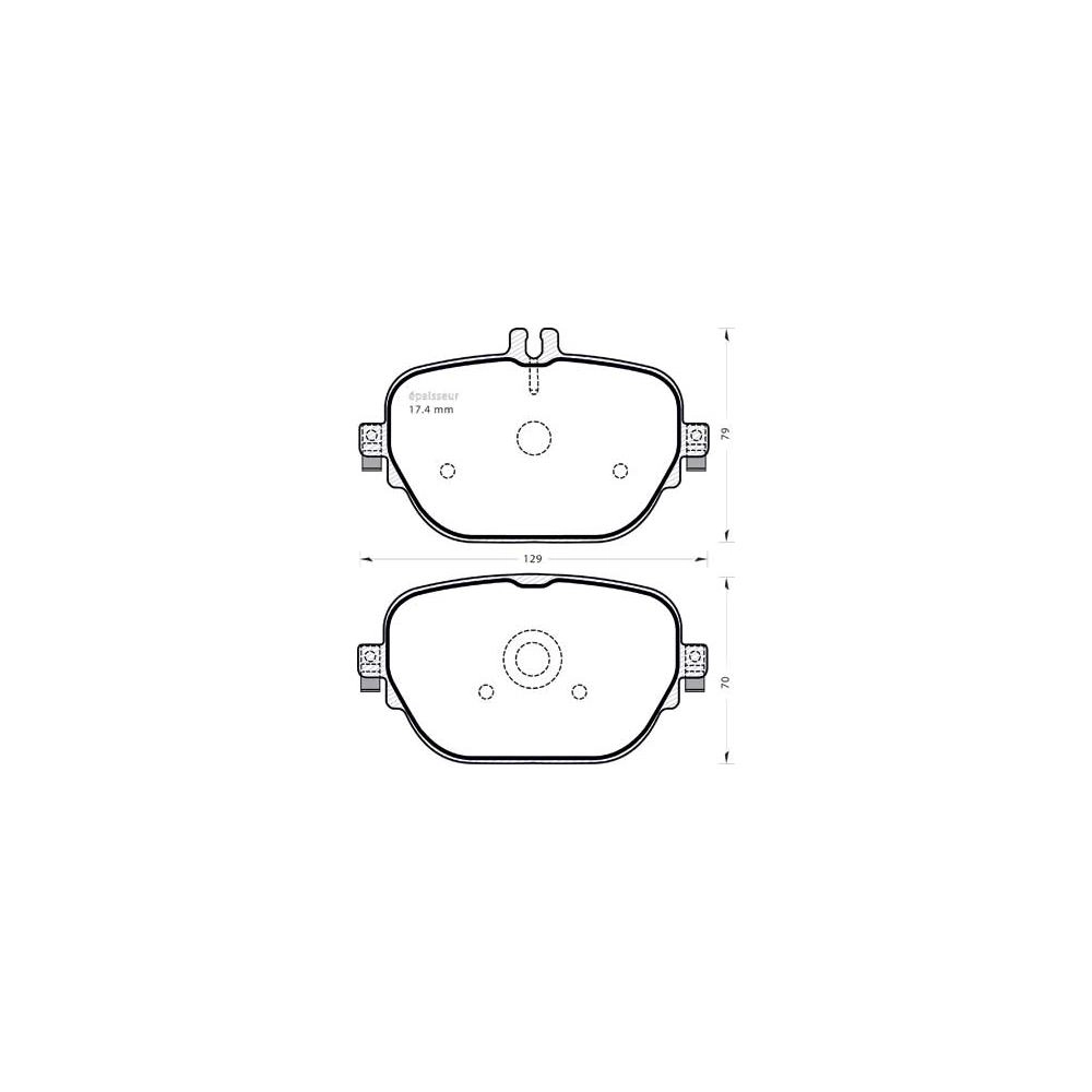 Brake Pad Set, disc brake (1406)