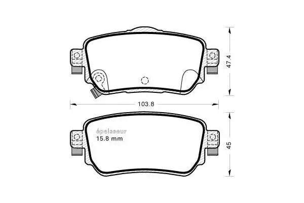 Brake Pad Set, disc brake (1178)