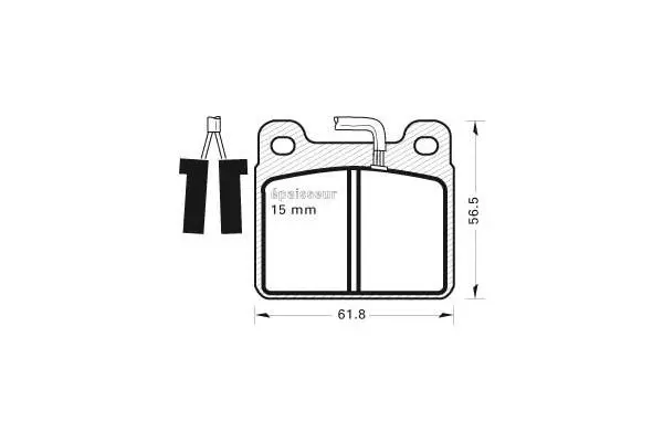 Brake Pad Set, disc brake (188)