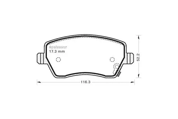 Brake Pad Set, disc brake (798)