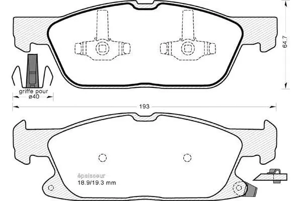 Brake Pad Set, disc brake (1216)