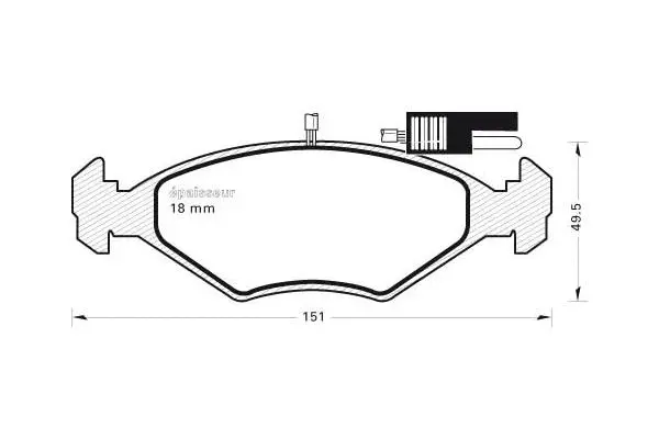 Brake Pad Set, disc brake (244)