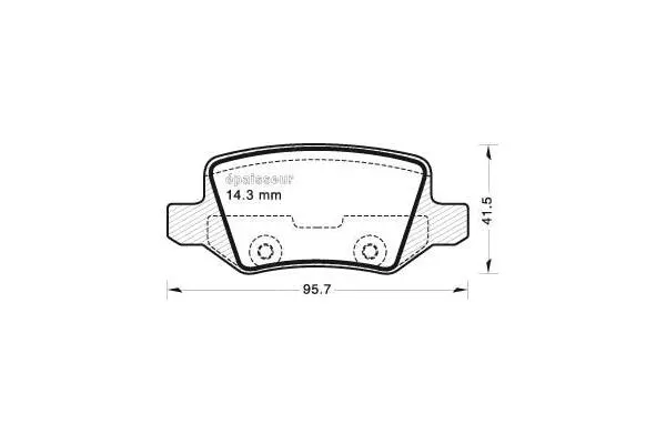 Brake Pad Set, disc brake (657)