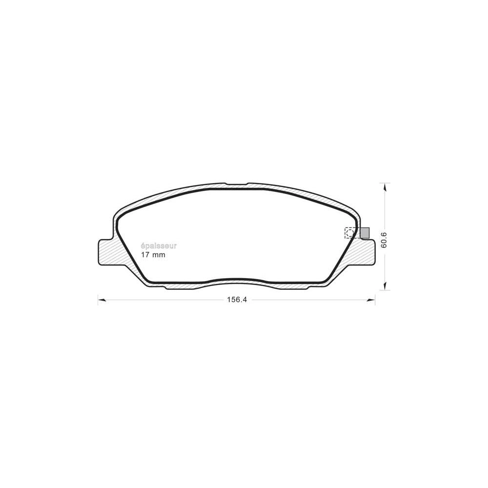 Brake Pad Set, disc brake (1415)