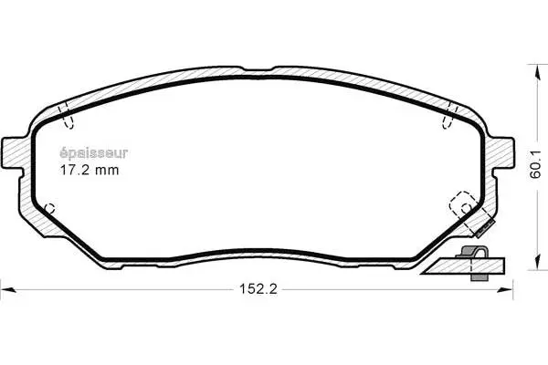 Brake Pad Set, disc brake (1229)