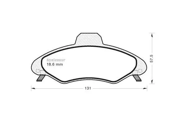 Brake Pad Set, disc brake (398)