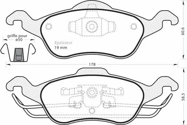 Brake Pad Set, disc brake (480)