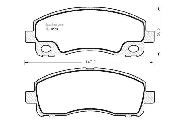 Brake Pad Set, disc brake (930)